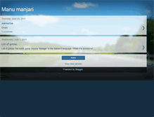 Tablet Screenshot of manumanjari.blogspot.com