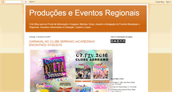 Desktop Screenshot of producoeseeventosregionais.blogspot.com