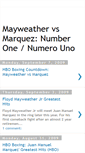 Mobile Screenshot of floydmayweatherjrvsjuanmanuelmarquez.blogspot.com