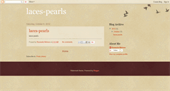 Desktop Screenshot of laces-pearls.blogspot.com