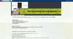 Desktop Screenshot of pacificgrovewatch.blogspot.com