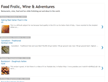 Tablet Screenshot of foodfrolicadventures.blogspot.com