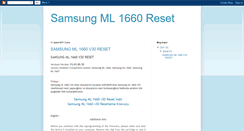 Desktop Screenshot of ml1660reset.blogspot.com