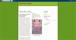 Desktop Screenshot of inteltechnologyforu.blogspot.com