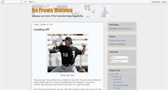 Desktop Screenshot of nofrownmotown.blogspot.com