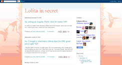 Desktop Screenshot of lolitainsecret.blogspot.com