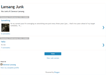 Tablet Screenshot of clarencelansang.blogspot.com