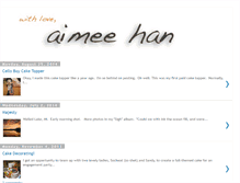 Tablet Screenshot of aimeehan.blogspot.com