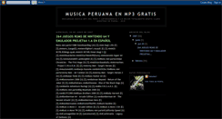 Desktop Screenshot of musicaperuanamp3.blogspot.com