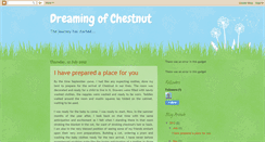 Desktop Screenshot of dreamingofchestnut.blogspot.com