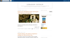 Desktop Screenshot of lebanon-untold.blogspot.com