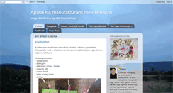 Desktop Screenshot of apafaimanufaktura.blogspot.com