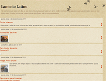 Tablet Screenshot of lamentolatino.blogspot.com