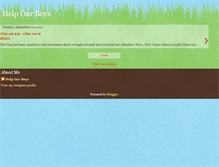 Tablet Screenshot of help-our-boys.blogspot.com