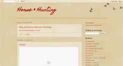 Desktop Screenshot of horseandhunting.blogspot.com