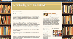 Desktop Screenshot of mrsgallaghersfirstgrade.blogspot.com