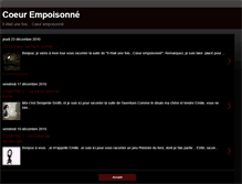 Tablet Screenshot of coeurempoisonne.blogspot.com