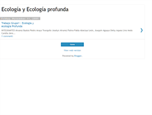 Tablet Screenshot of ecologiaprofunda.blogspot.com