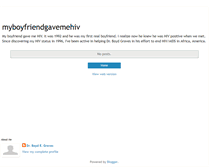 Tablet Screenshot of myboyfriendgavemehiv.blogspot.com