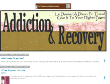 Tablet Screenshot of addictionandrecoveryledonneradieu.blogspot.com