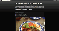 Desktop Screenshot of lavidaesmejorcomiendo.blogspot.com