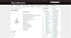 Desktop Screenshot of profilesplayersoccer.blogspot.com