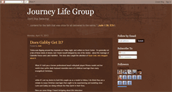 Desktop Screenshot of journeylifegroup.blogspot.com