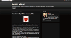 Desktop Screenshot of mairesvision.blogspot.com