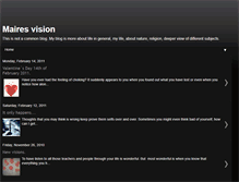 Tablet Screenshot of mairesvision.blogspot.com