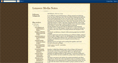 Desktop Screenshot of lenaweemedianotes.blogspot.com
