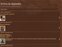 Tablet Screenshot of forodealejandria.blogspot.com