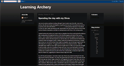 Desktop Screenshot of learningarchery.blogspot.com