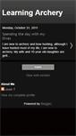 Mobile Screenshot of learningarchery.blogspot.com