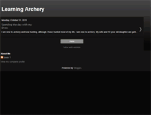 Tablet Screenshot of learningarchery.blogspot.com