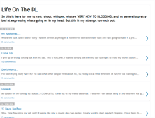 Tablet Screenshot of lifeonthedl.blogspot.com