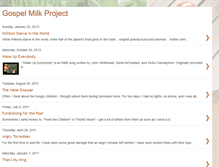 Tablet Screenshot of gospelmilkproject.blogspot.com