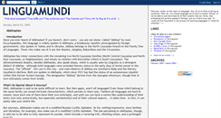 Desktop Screenshot of linguamundi.blogspot.com