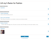 Tablet Screenshot of lill-myspasionforfashion.blogspot.com