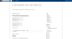 Desktop Screenshot of countryofmyskull.blogspot.com