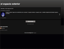 Tablet Screenshot of espacioexterior23806.blogspot.com