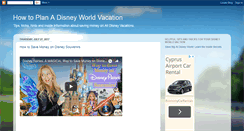 Desktop Screenshot of planadisneyworldvacation.blogspot.com