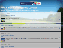 Tablet Screenshot of planadisneyworldvacation.blogspot.com