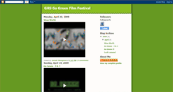 Desktop Screenshot of ghsgogreen.blogspot.com