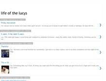 Tablet Screenshot of lifeofthelucys.blogspot.com