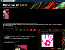 Tablet Screenshot of miminhosdefeltro.blogspot.com