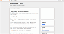 Desktop Screenshot of businessuser.blogspot.com