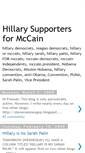 Mobile Screenshot of hillarysupportersformccain.blogspot.com