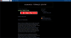 Desktop Screenshot of almancaturkceceviri.blogspot.com