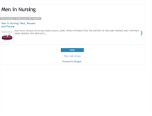 Tablet Screenshot of meninnursingpastpresentandfuture.blogspot.com