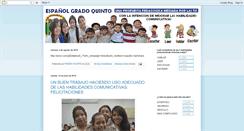 Desktop Screenshot of lenguajegradoquinto2009.blogspot.com